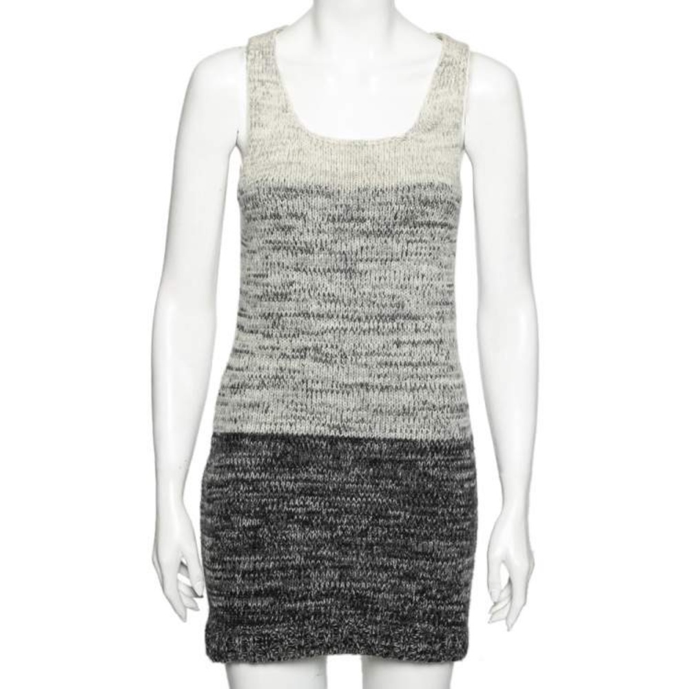 COPY - Dolce & Gabanna Gray Ombré Knit Sleveless Unlined Bodycon Fitted Dress s…